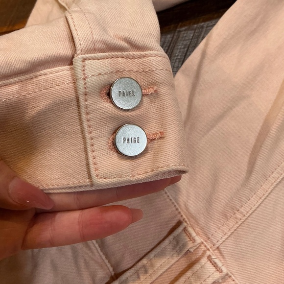 PAIGE “Meg” Romper in Vintage Pink Valentine Size 6 | Long Sleeve  Utility - Picture 9 of 10